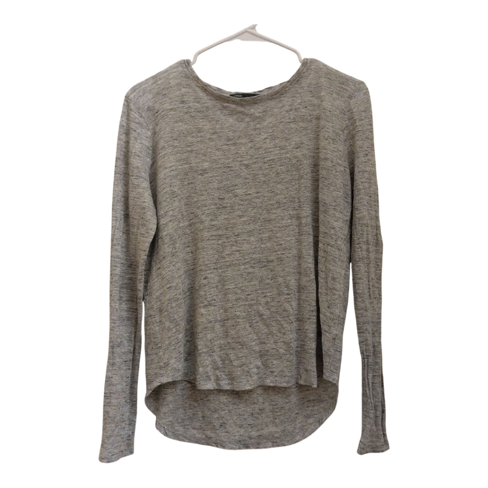 Vince Heather Gray Long Sleeve Sweatshirt